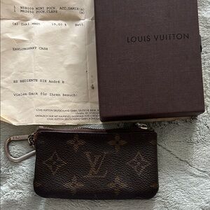 Louis Vuitton Monogram Key Pouch Poch Clefs